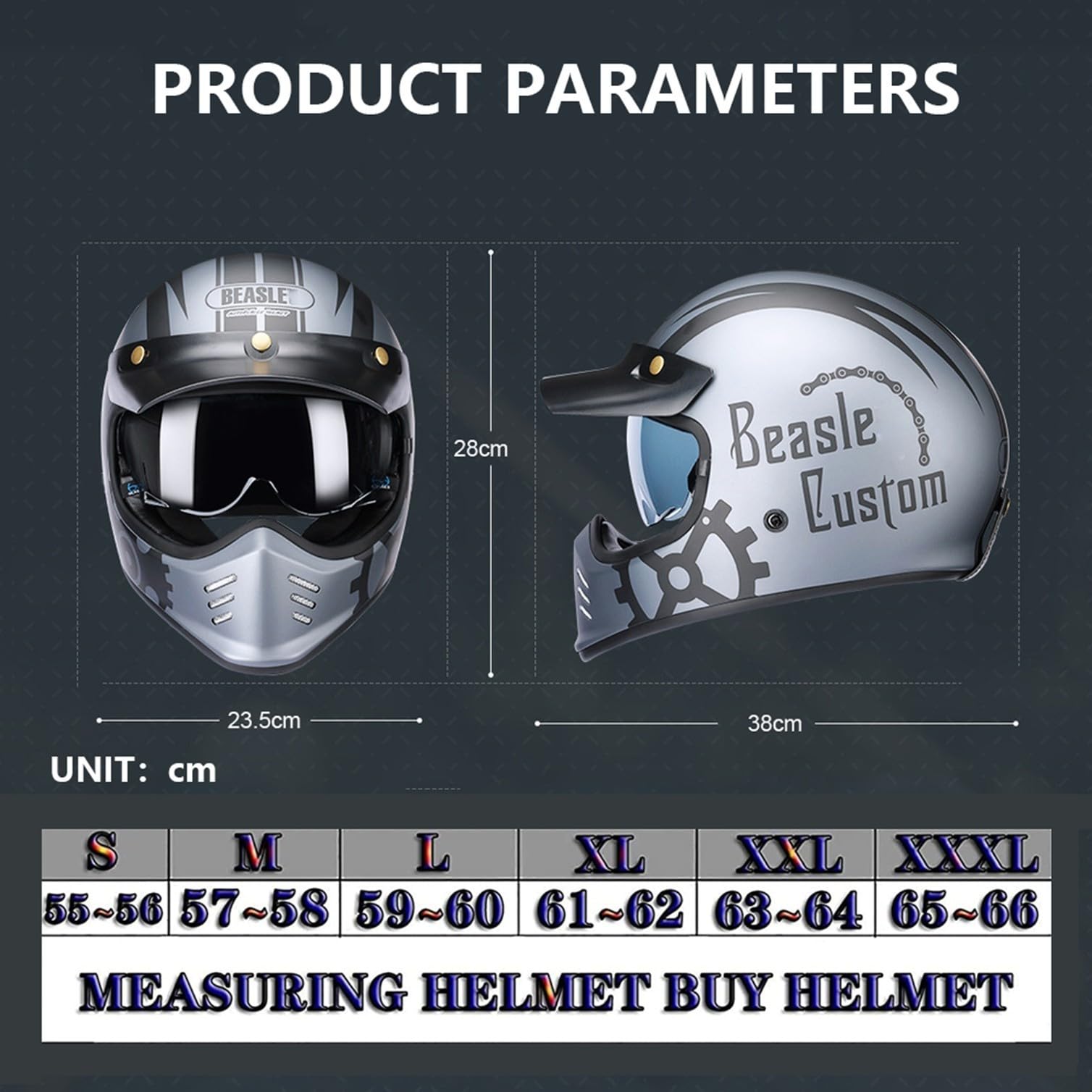 Bluetooth Casco Moto Integrale Retrò Caschi Integrali per Moto da Strada Casco Vintage Cafe Racer ATV UTV Approvato DOT/ECE per Uomini Adulti Donne