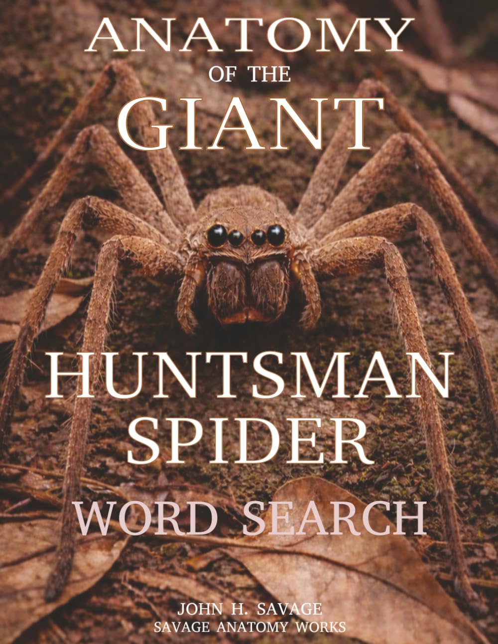 Anatomy of the Giant Huntsman Spider Word Search: Biology, Identification, Habitat, Behavior, and Survival Anatomy (Savage Anatomy)
