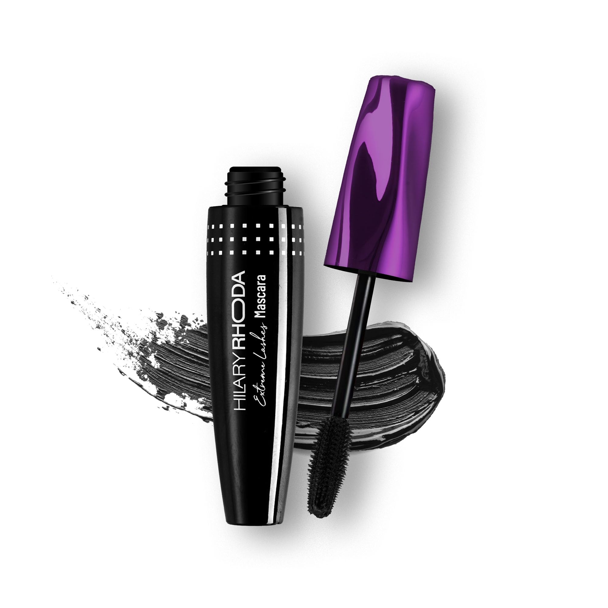 Extreme Lashes Black Mascara | Volumizing & Lengthening | Waterproof & Long Lasting | Clump-free Formula | Quick Dry | Smudge-Proof & Non-sticky | 12ml
