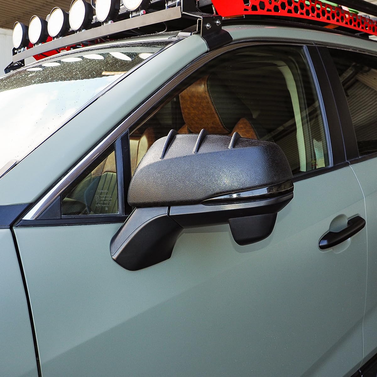rav4(50系) リアガーニッシュ・ドアミラーカバー マットブラック塗装