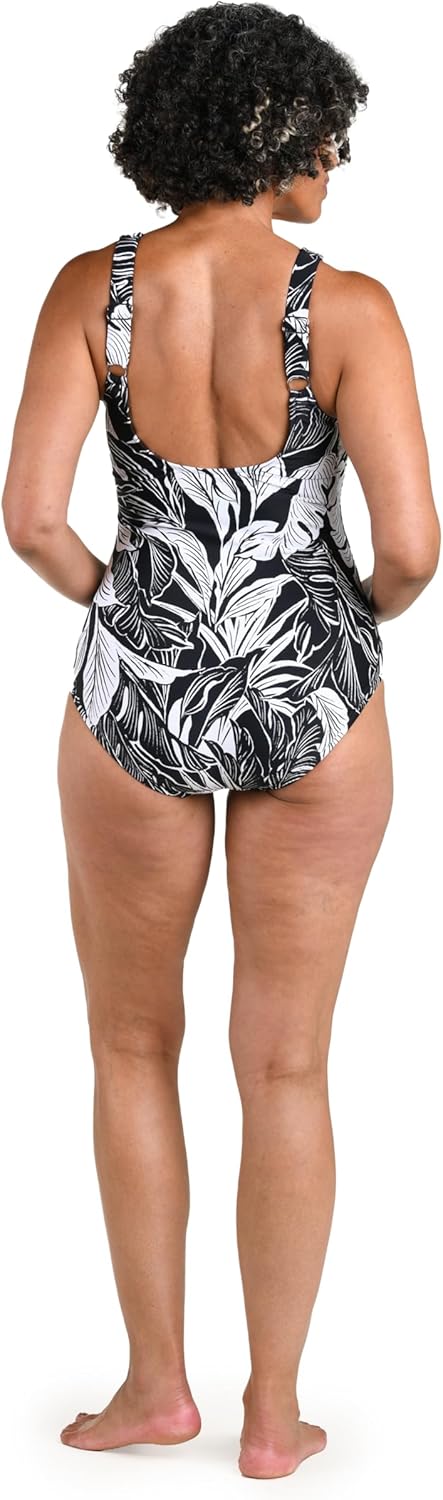 Maxine of Hollywood Womens High Neck Maillot One Piece Swimsuit - Image 4