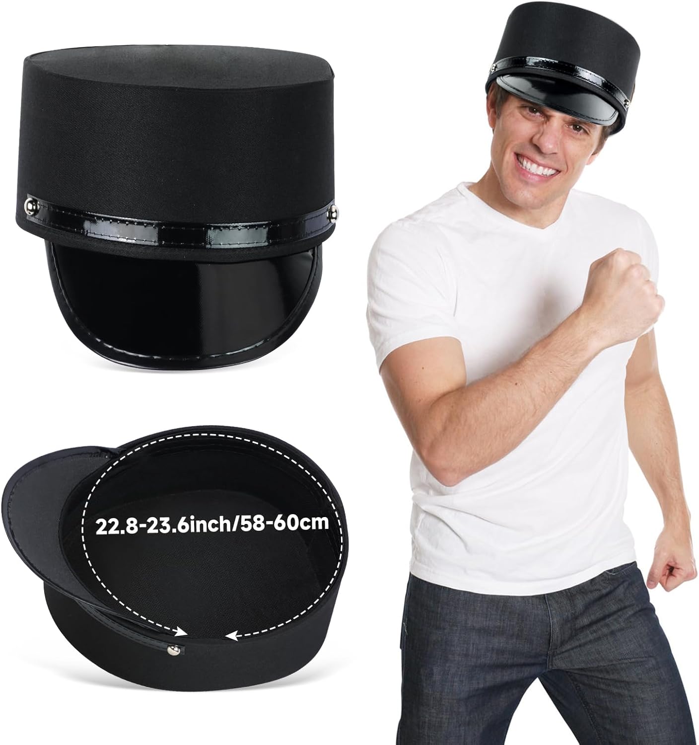 Kyson 21 Pcs Train Conductor Costume Christmas Express Costume Accessories Set for Men Women Halloween - Image 2