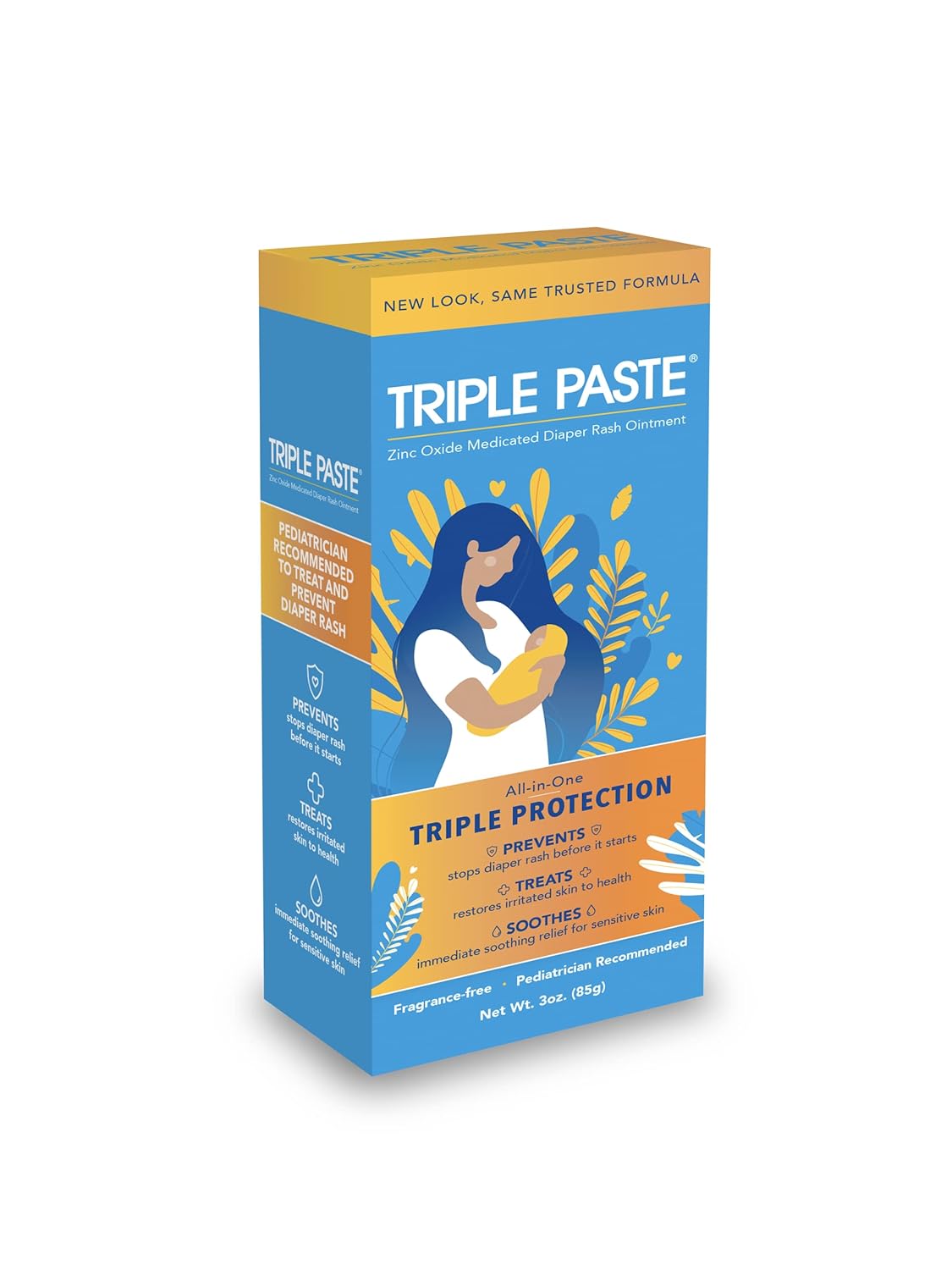 Buy Triple Paste Diaper Rash Cream, Hypoallergenic Medicated Ointment