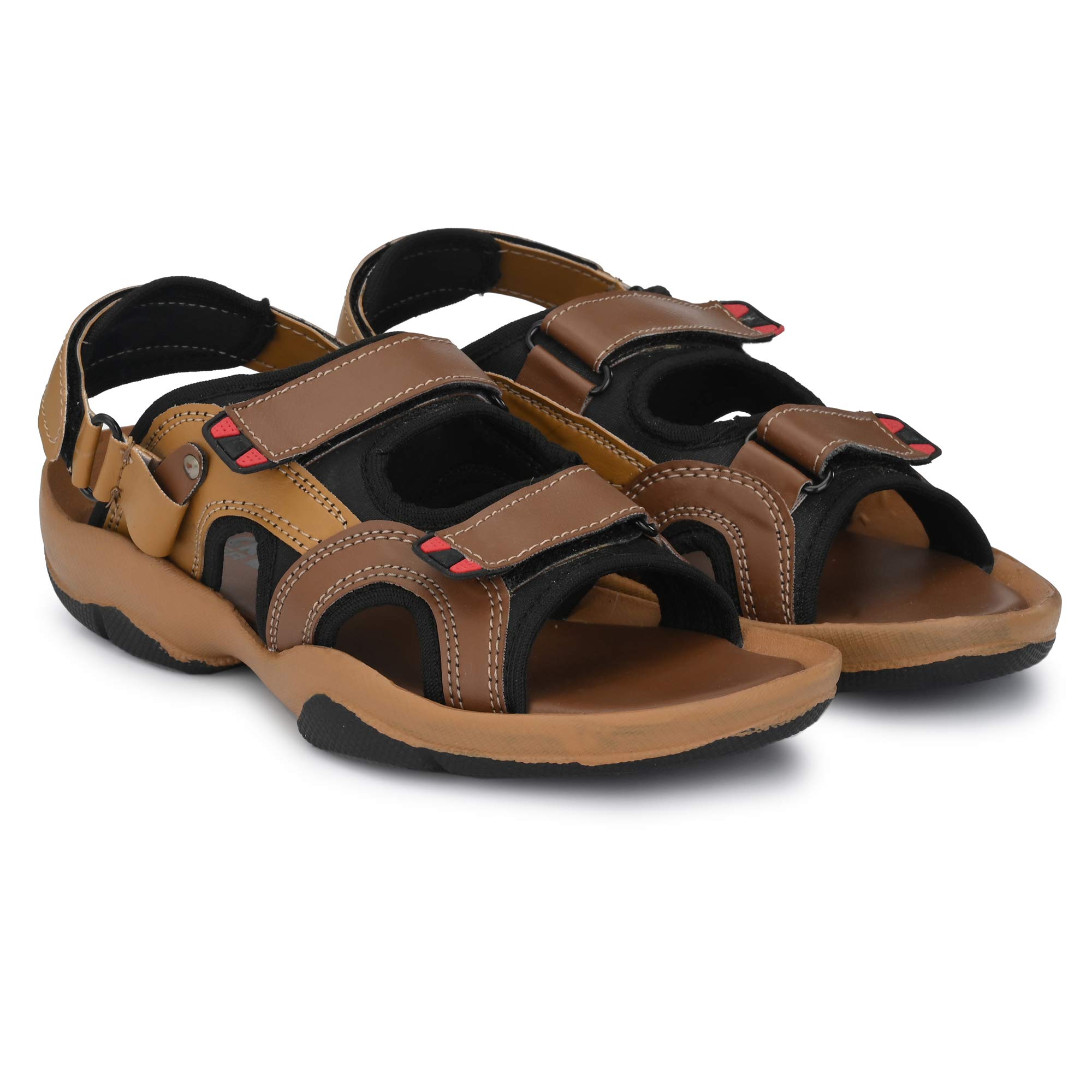 BLACK COOPER Tan and Brown stylish sports outdoor fashion Men sandals (B08MC2J73C) Amazon Price History, Amazon Price Tracker