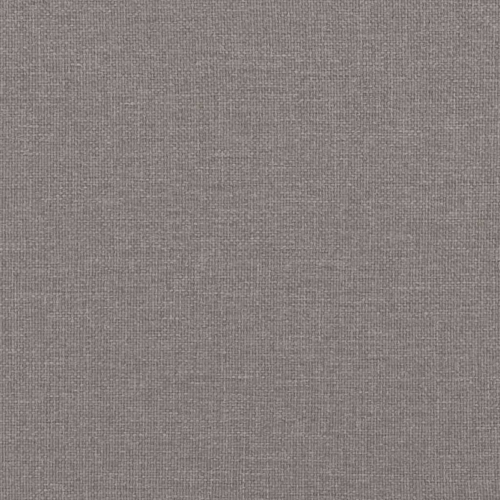 Fußhocker Taupe, 70x55x41 cm, atmungsaktiver Stoff, robuster Hocker für Wohnzimmer, Schlafzimmer, Bequeme Fußablage, zusätzliche Sitzgelegenheit