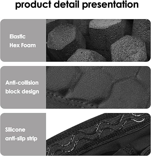 Miniatura 8 de Linkidea Espinillera de fútbol de panal para niños y jóvenes, ligera, transpirable y fácil de poner, almohadillas protectoras para piernas de fútbol