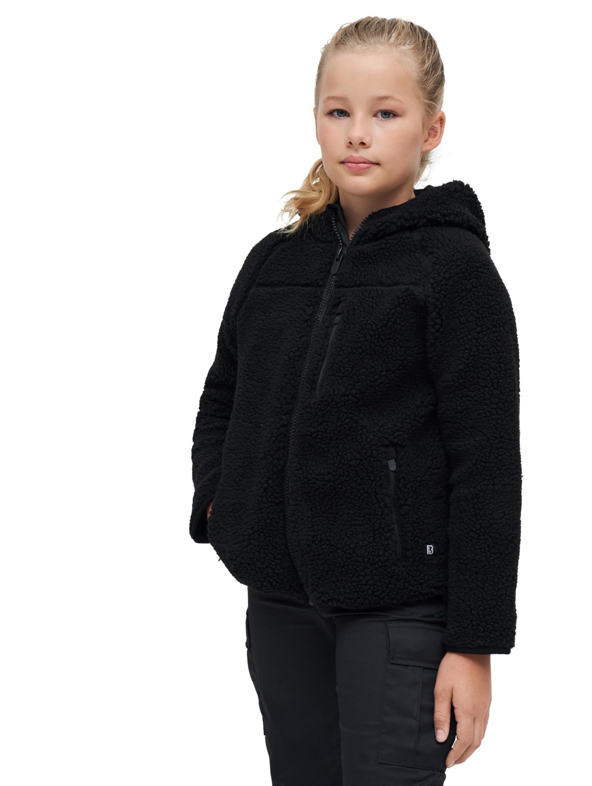Brandit Kids' Fleece Jacket Unisex Giacca nero