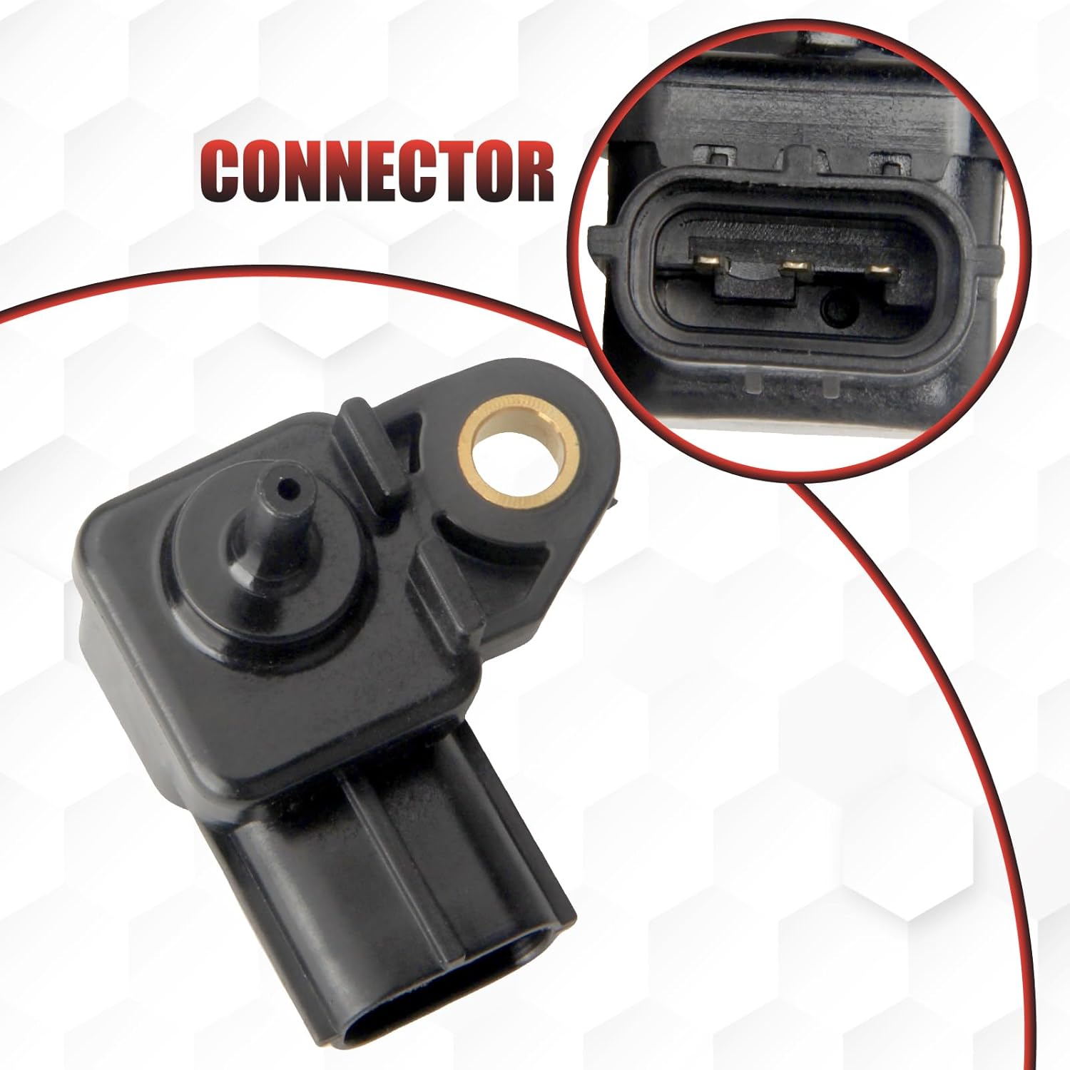 AS131 Manifold Absolute Pressure Sensor Compatible with 3 6 626 MILLENIA MPV MX-5 Miata Protege PROTEGE5 RX-8