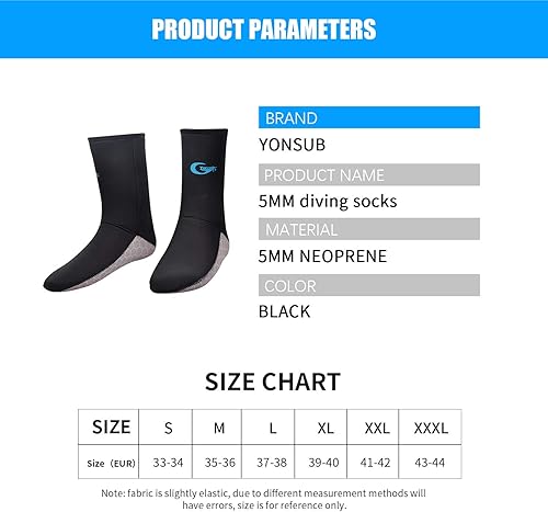 Miniatura 2 de Calcetines de buceo de neopreno para playa (0.118in0.197in, antideslizantes, para hombres y mujeres)