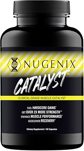 Nugenix Catalyst - Mejorador muscular y recuperación muscular, entrena más duro, aumenta el rendimiento - 90 cápsulas