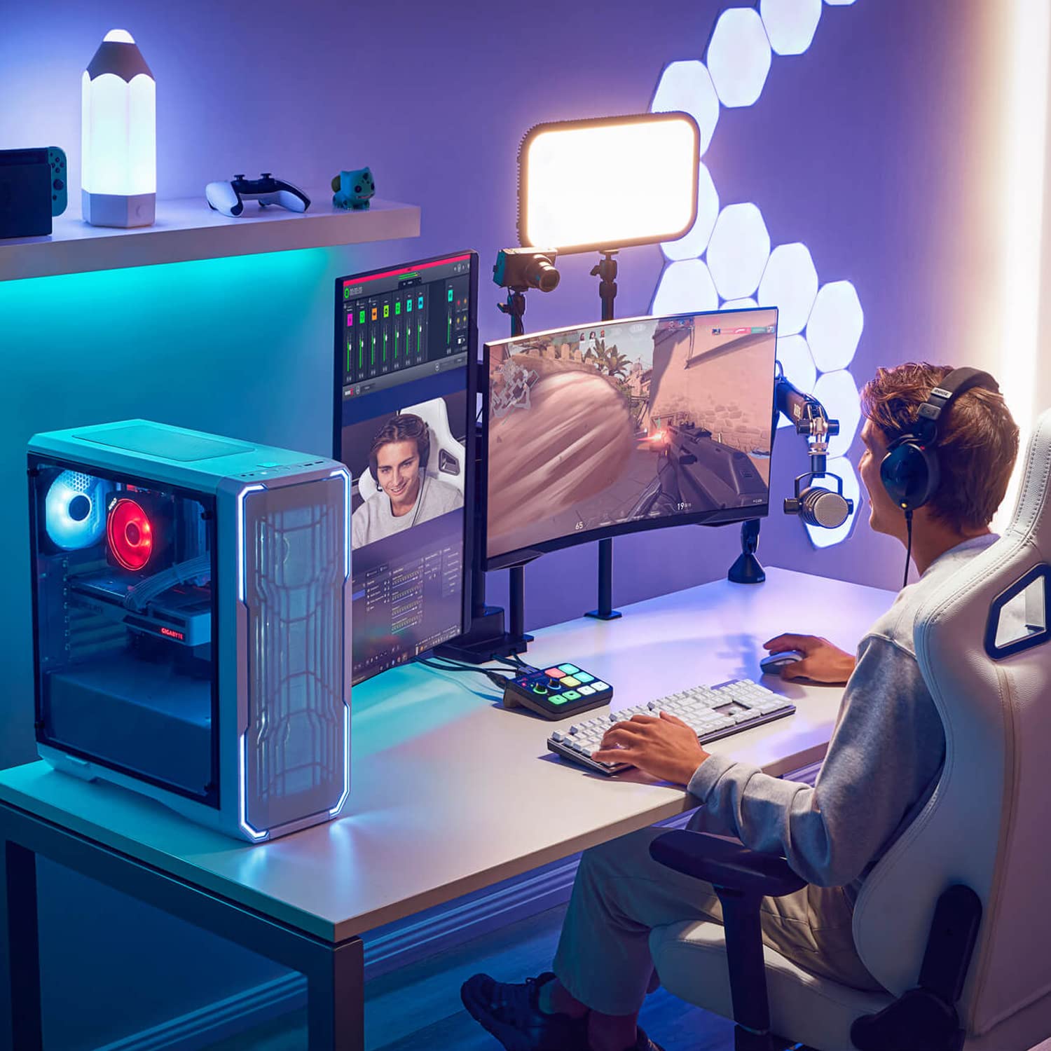 Rode X Streamer X - Scheda di registrazione video e interfaccia audio per streaming, gaming e creazione di contenuti + cavo keepdrum XLR