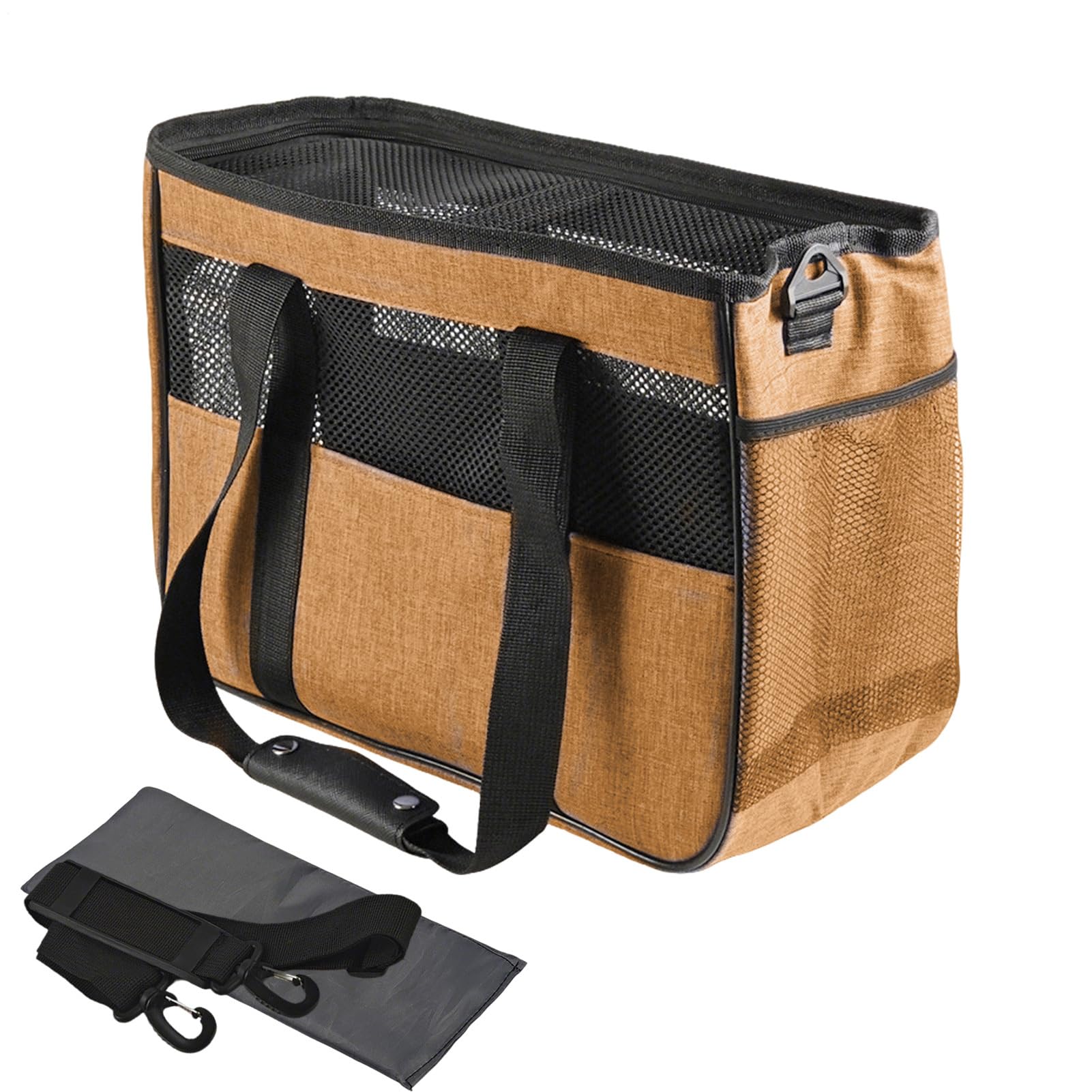 Bolso de hombro transpirable para mascotas ideal para evitar el estrés en viajes