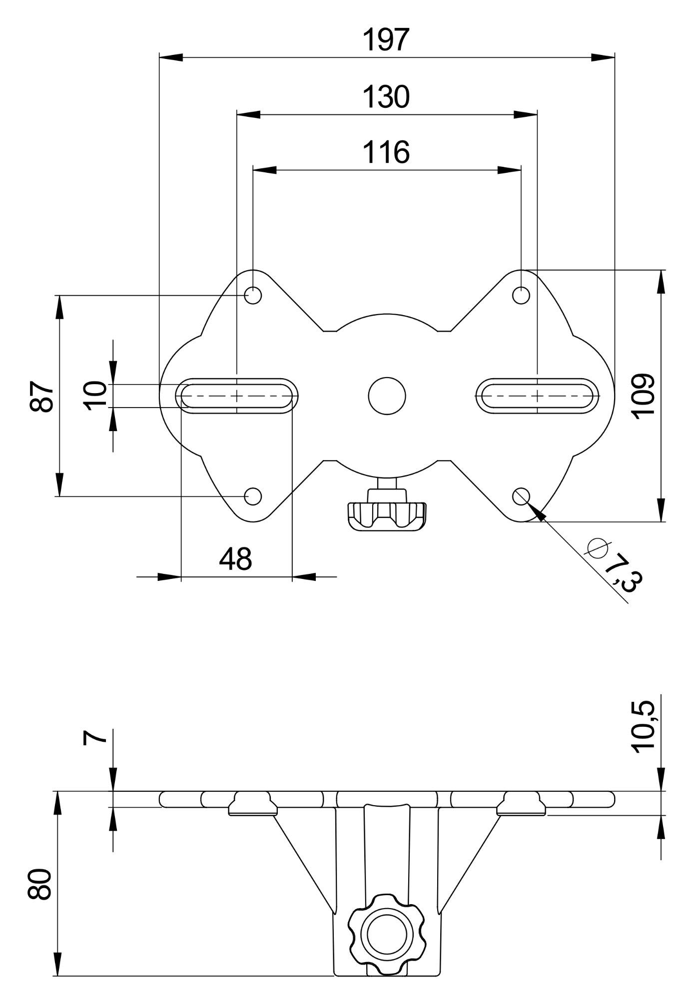 Pronomic WSM-2 Boxenwandhalter Paar inkl. Lautsprecherflansch Set - Für die Wandmontage von Lautsprecherboxen - geeignet für Proberaum, Partykeller, Gastronomie, Schule - Gewichtaufnahme: je 18 kg