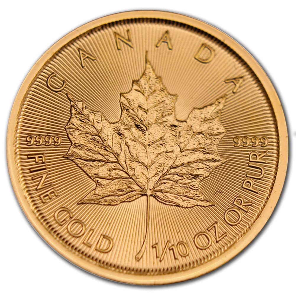 1/10 oz Canadian Gold Maple Leaf Coin