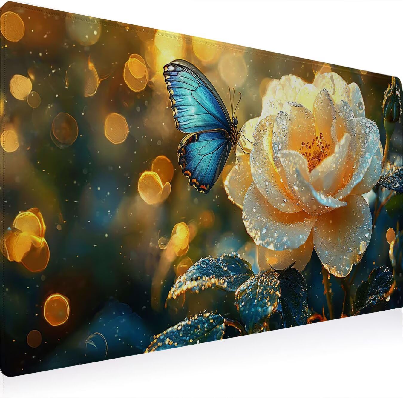 Podkładka pod mysz, podkładka pod mysz XXL 1500 x 800 mm podkładka pod mysz dla graczy, wodoodporna gumowa podstawa, duża podkładka pod mysz do gier na biurko szyte krawędzie wodoodporna