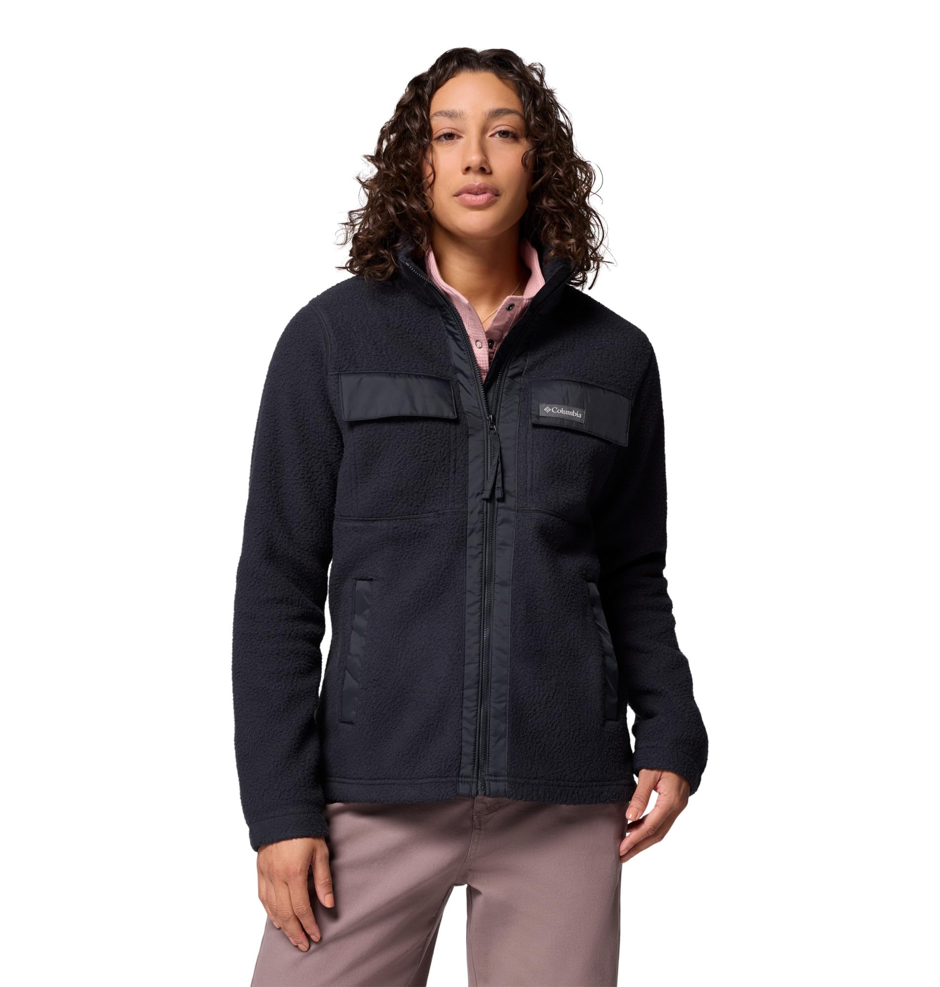Columbia Women's Full Zip Fleece - Black - 14 (L)