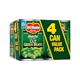 Del Monte FRESH CUT BLUE LAKE Cut Green Beans, Canned Vegetables, 4 Pack, 14.5 oz Cans