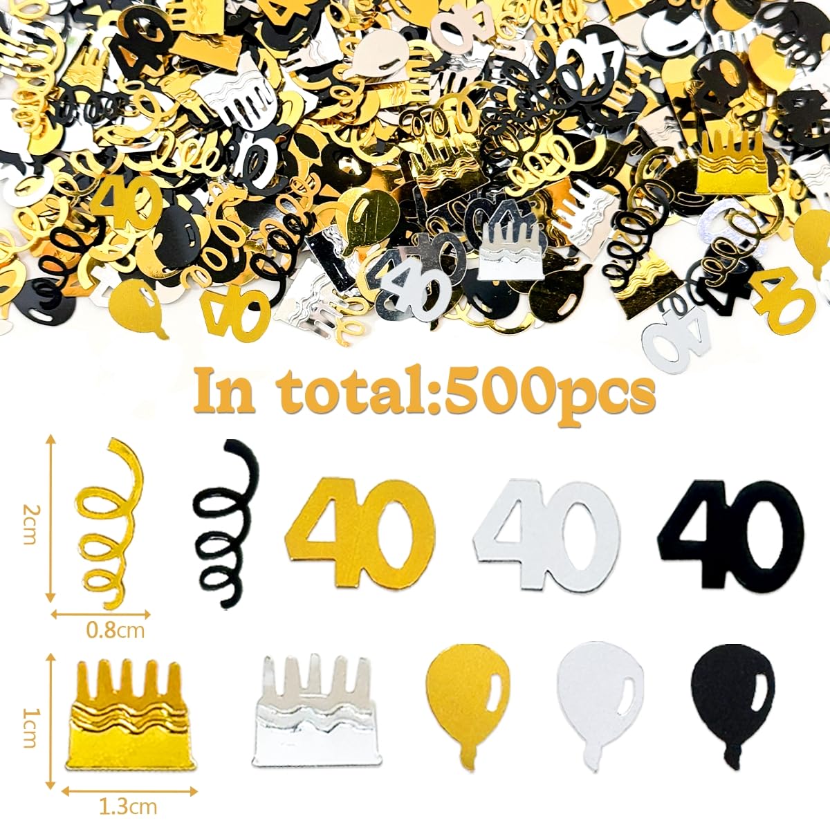Lot De 20 Serviettes Pour 40e Anniversaire + 12 Photophores