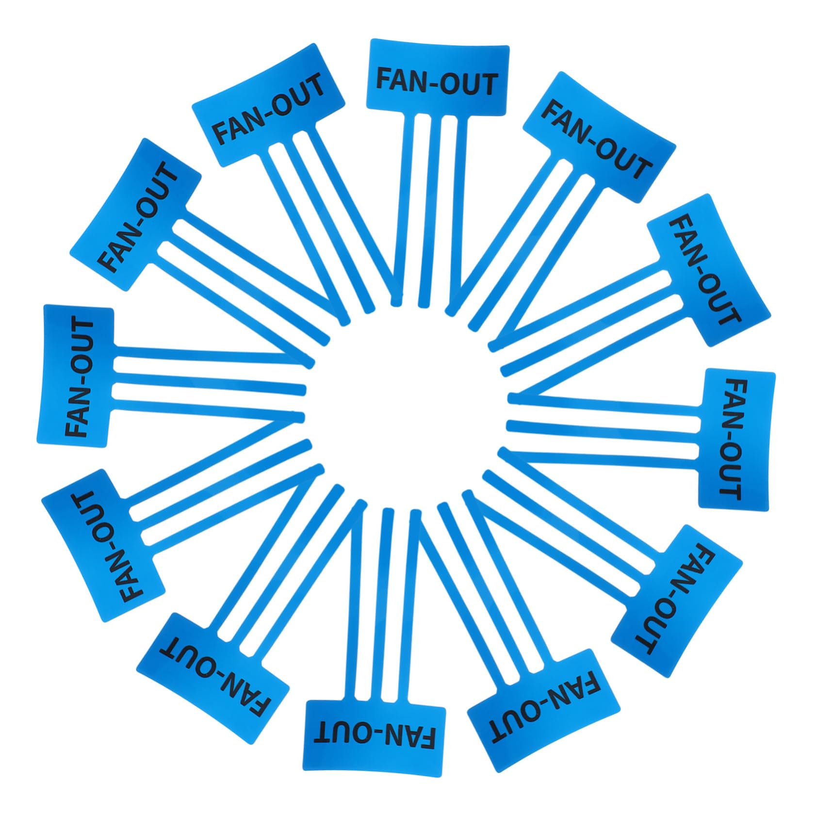 Veemoon 10Sheets Air Conditioner Airflow Indicating Stickers Self Adhesive Decals for Airflow Indication Labels for Home Office and Systems