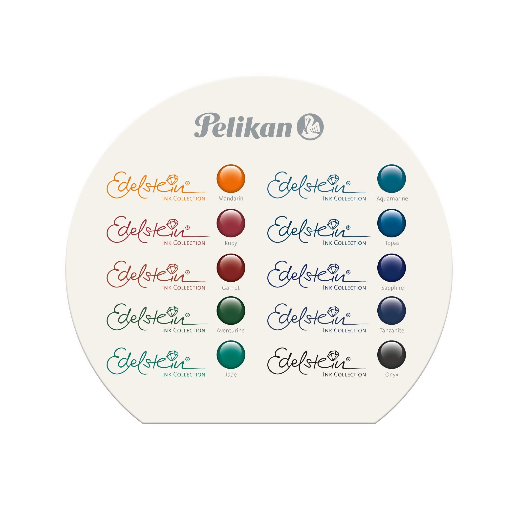 Pelikan® Naboje do pióra wiecznego EDELSTEIN GTP/6 6 sztuk | Wkłady Wymiana Atramentu Tuszu | Intensywny Wyraźny Kolor | Kaligrafia Pisanie ręczne Do szkoły Pracy Biura | Topaz
