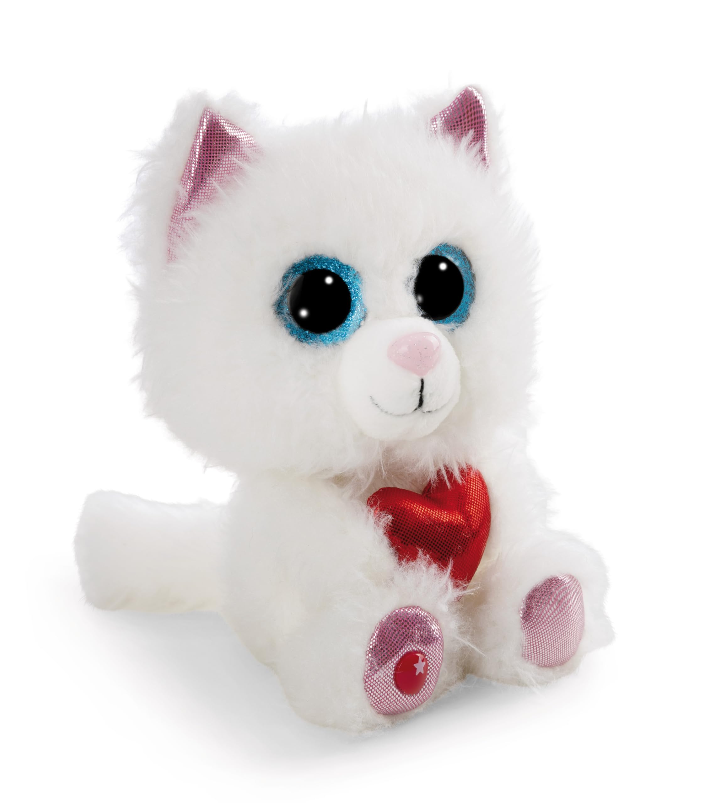 NICI Kuscheltier GLUBSCHIS Katze Pawdi Meow 15cm - weiß - Weiches Plüschtier