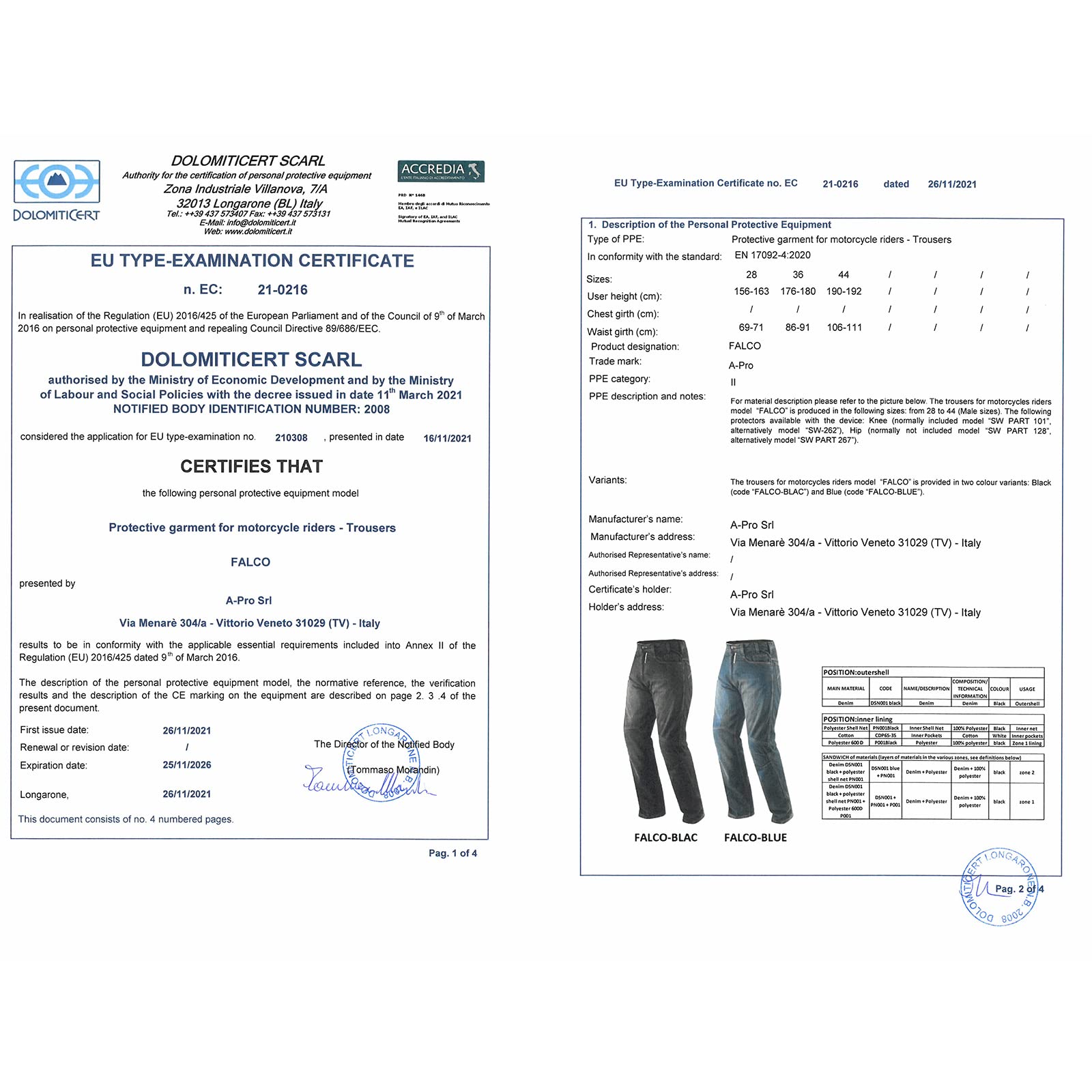 Jeans Moto Pantaloni Protecioni Omologate CE Ginocchia Rinforzi Fianchi