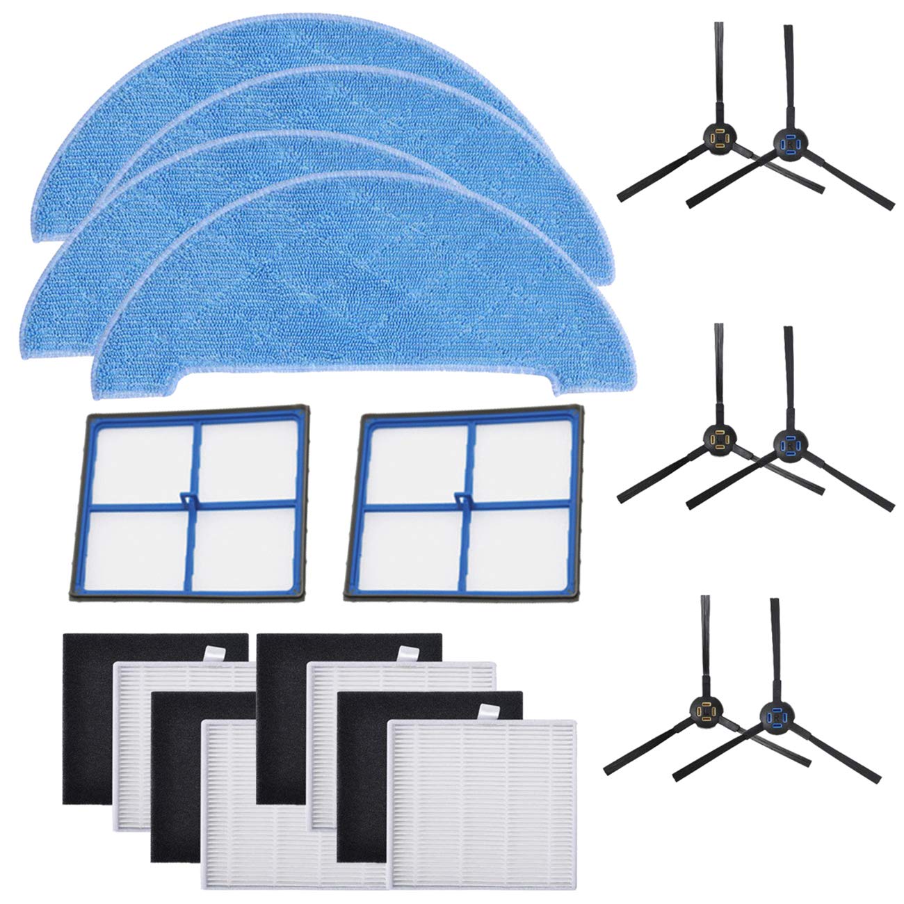 Filtros para Ilife V8S解决吸力减弱问题 cepillo lateral y mopa para recambio completo 5
