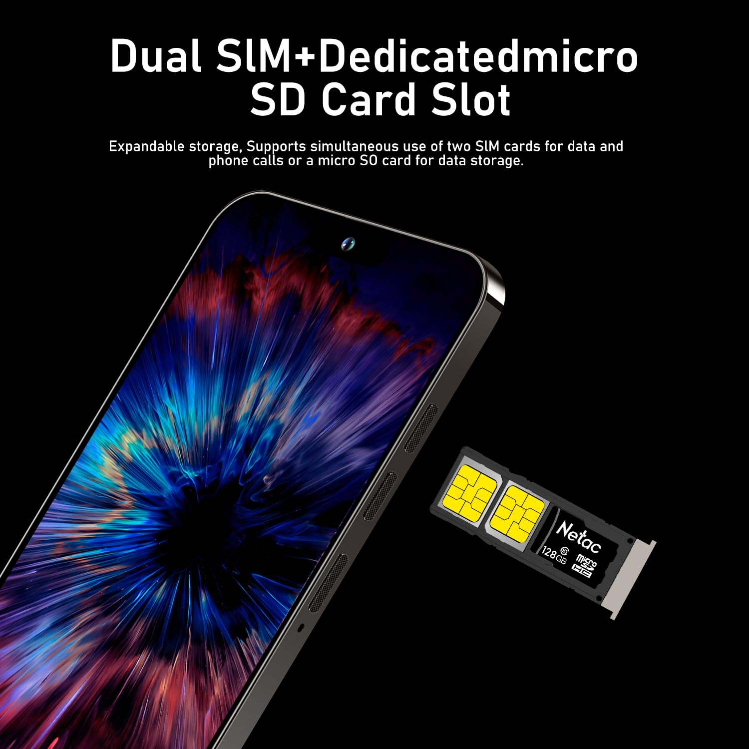 15PROMA X Smartphone,Android 13.0,Long Battery Life 6800mAh,16+512GB with 128GB Memory Card Cell Phone,6.8“ HD Screen,Dual SIM,5G/Face ID/Fingerprint Lock/GPS (Blue)