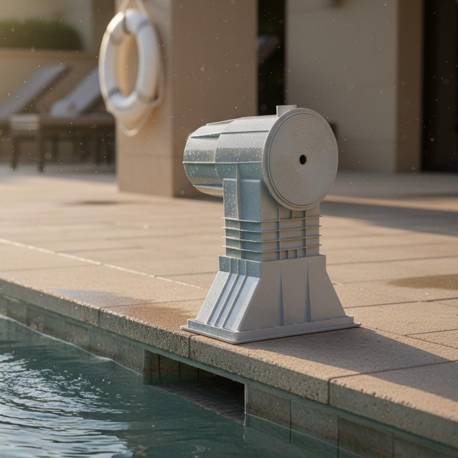 Skimmer de Piscina Profesional con de Filtración Eficiente Cesta de Colador Extraíble Control de Nivel Superficial Montaje en Pared en Plástico, Fl-0040-Rc