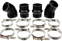 Vista 2 de Mangueras de radiador de silicona resistente y kit de arranque intercooler compatible con Dodge Ram Cummins 5.9L Diesel 2500 3500 2000 2000 2001