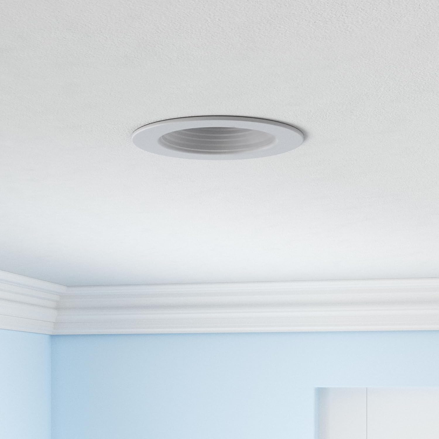 Energetic 12 Pack 5/6 Inch 5CCT LED Recessed Light Retrofit, 2700K/3000K/4000K/5000K/6500K Selectable, Dimmable Can Lights with Baffle Trim, 12W=150W, 1000LM, IC & Wet Rated, ETL & FCC Certified