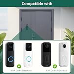 All-New Blink Doorbell Mount for Blink Video Doorbell (1st & 2nd Gen), No Drilling Mounting Bracket, Easy to Install for Blink Camera Doorbell Security System (Doorbell Not Included), Black