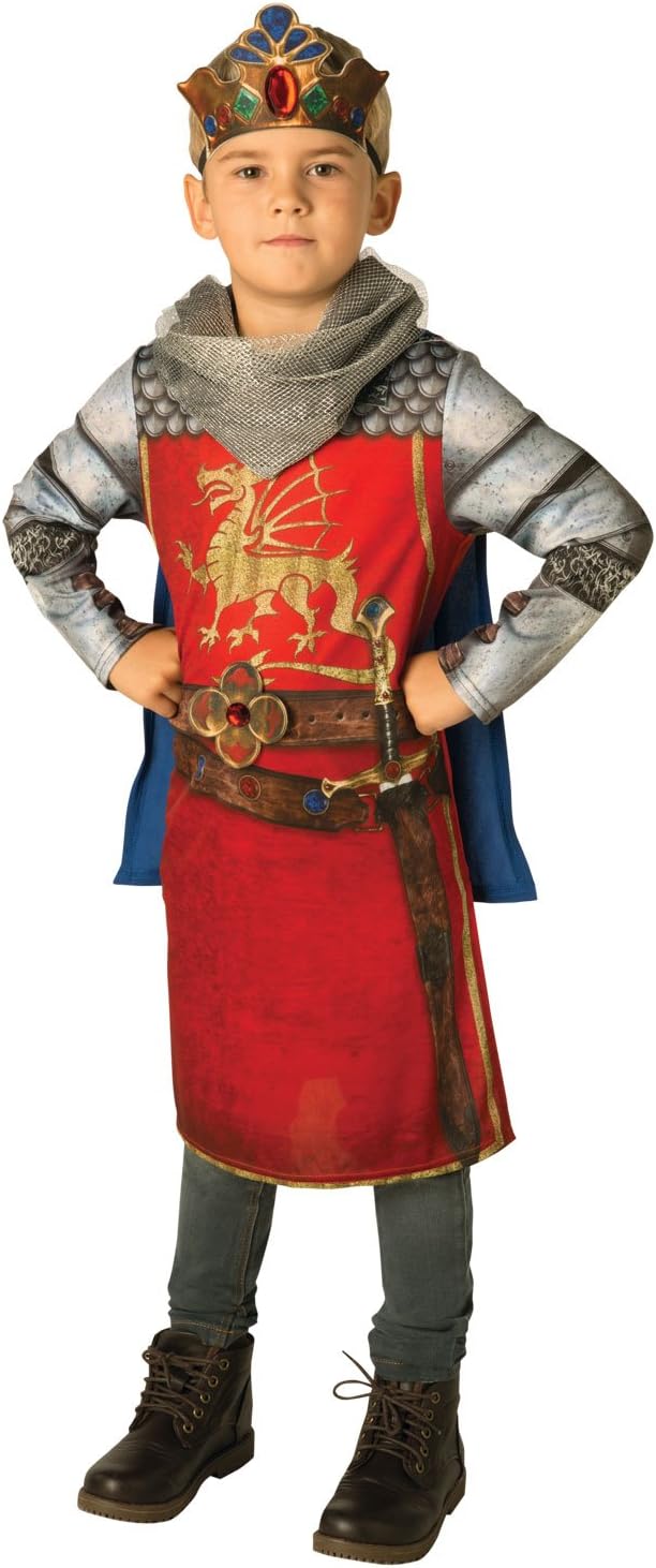 Rubies Official King Arthur Childs Costume, Kids Fancy Dress Halloween