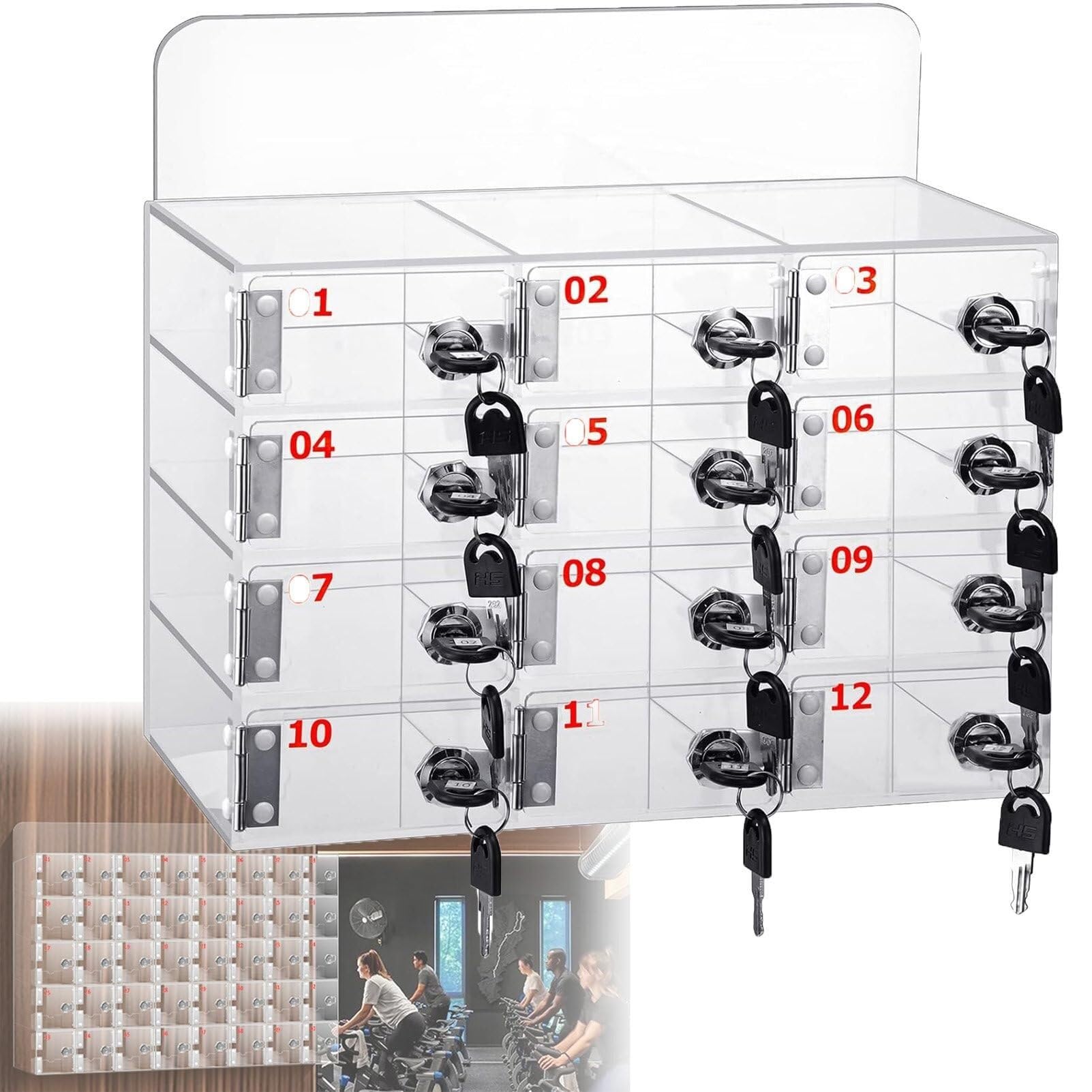 Caja de Almacenamiento para teléfono móvil Soporte acrílico para teléfono móvil Caja de Almacenamiento de Escritorio Caja de Almacenamiento acrílica para teléfono móvil - Armario de almac