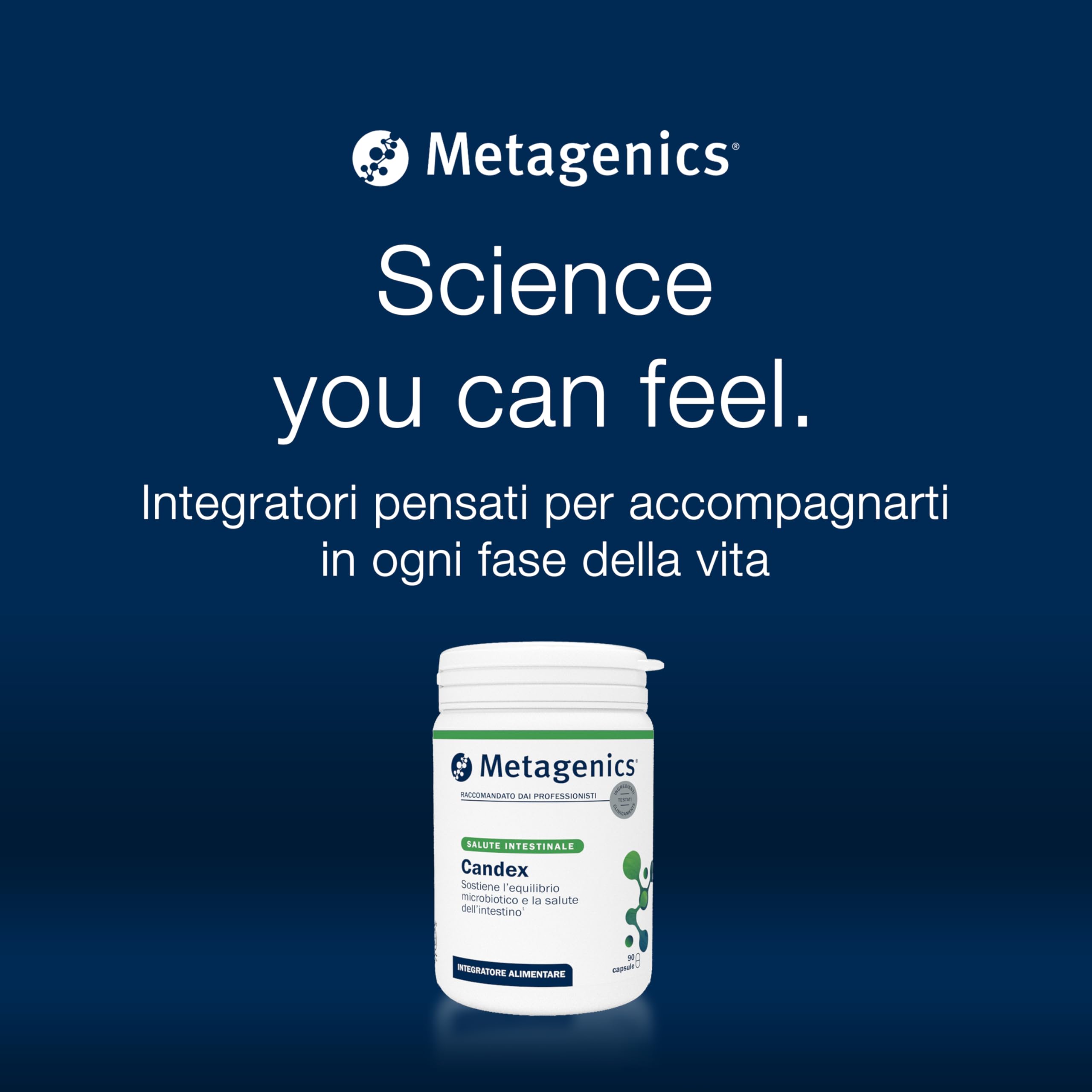 Metagenics Candex NFI - Estratti Vegetali per il Benessere della Flora Intestinale e l’Equilibrio Microbiotico - 90 Capsule