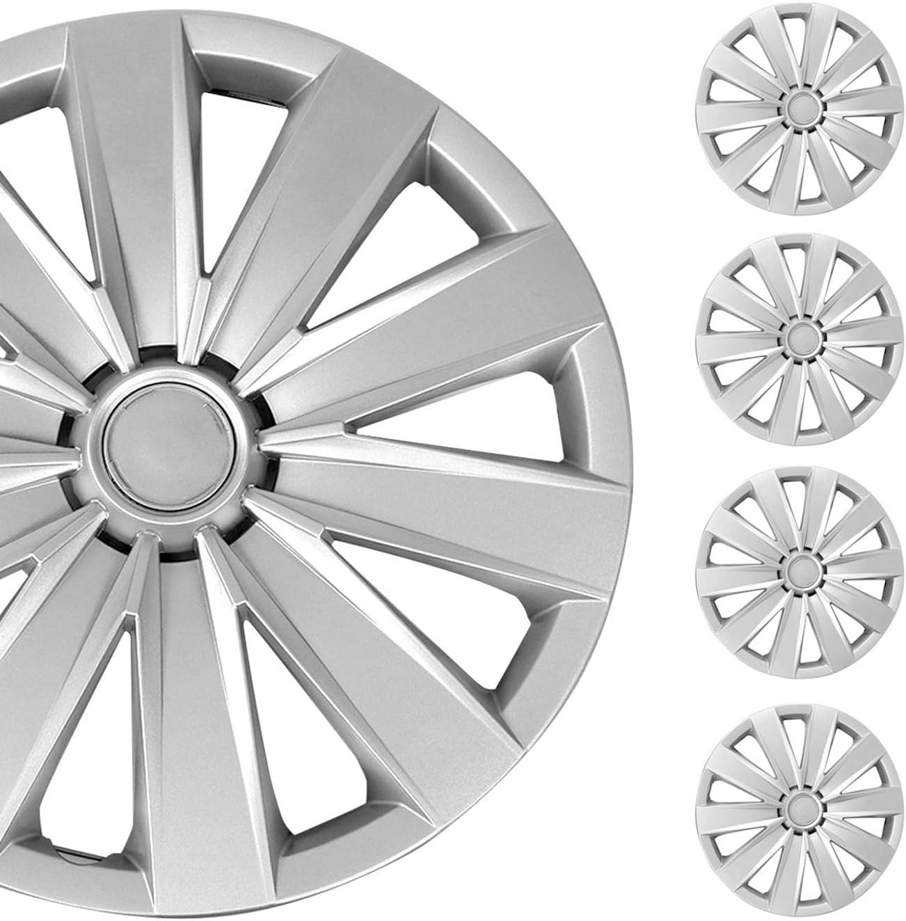 Kit De 4 Enjoliveurs Adaptables Pour PEUGEOT 307/107/207/308