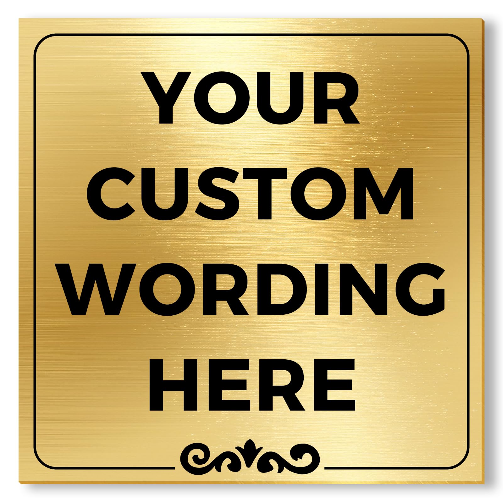 Letrero de metal personalizado para exteriores, placa de puerta grabada personalizada, placa de nombre personalizada para oficina y hogar, regalo personalizado único, placa de metal personalizable