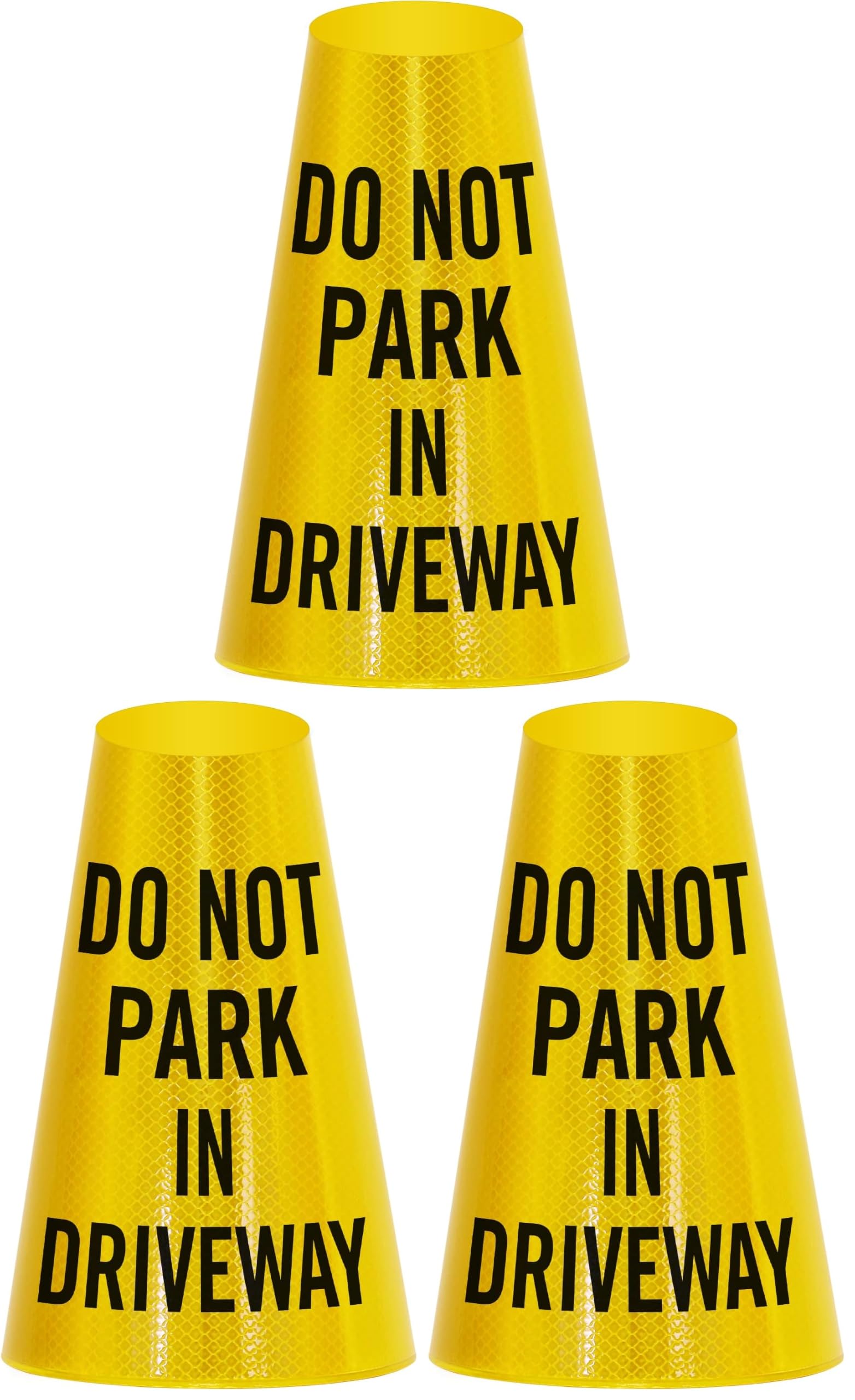 SmartSign 6-Pack "No Parking" Reflective Cone Message Sleeve Collar with Symbol, 360-Degree Visibility, Non-Adhesive Vinyl Signs for Traffic Safety Cones, 3-Side Print [Cone Not Included] — Amazon image 16