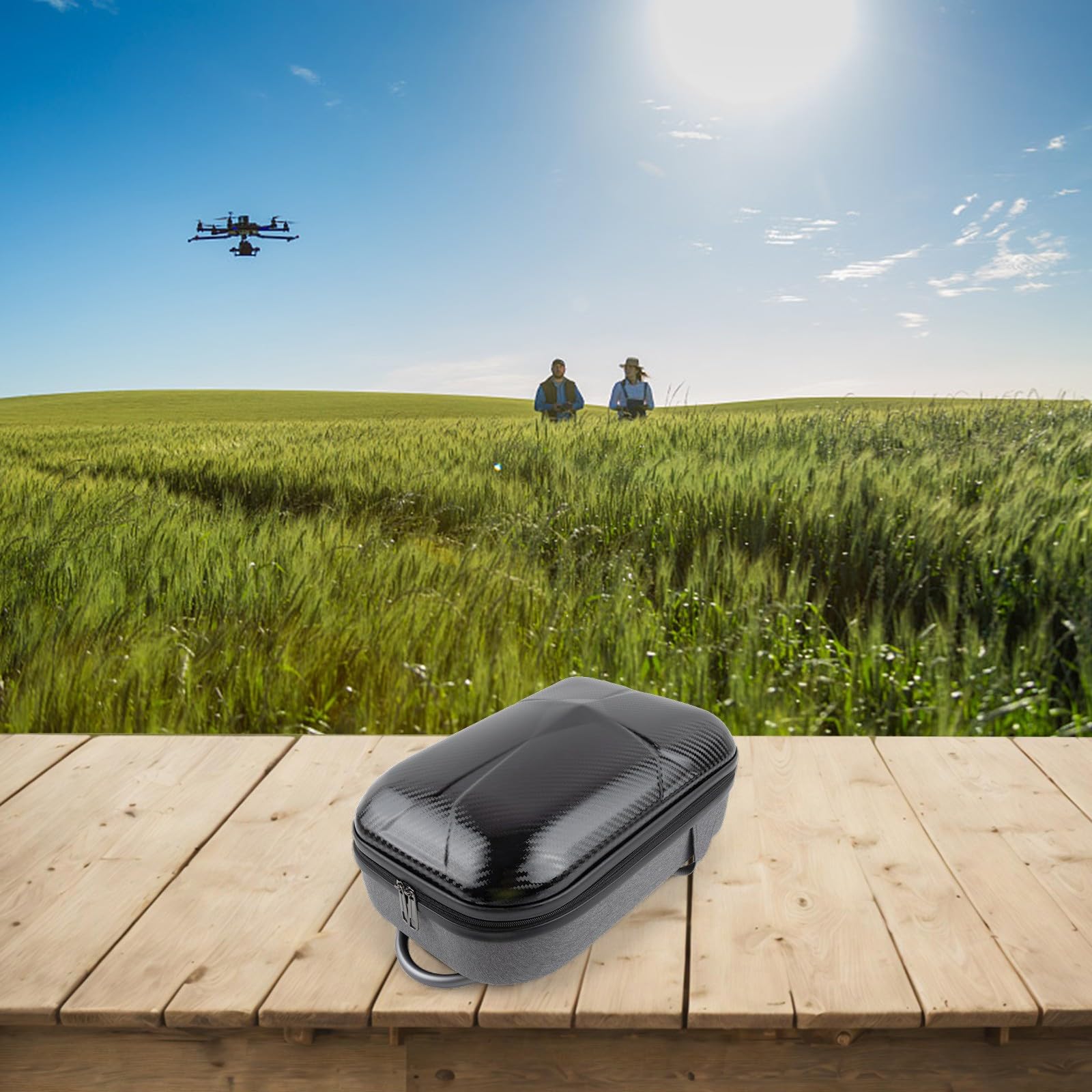 ZYWUOY DJI Flip Fly More - Funda combinada, mochila de almacenamiento rígida de EVA para dron, bolsa de viaje impermeable con organizador para senderismo al aire libre