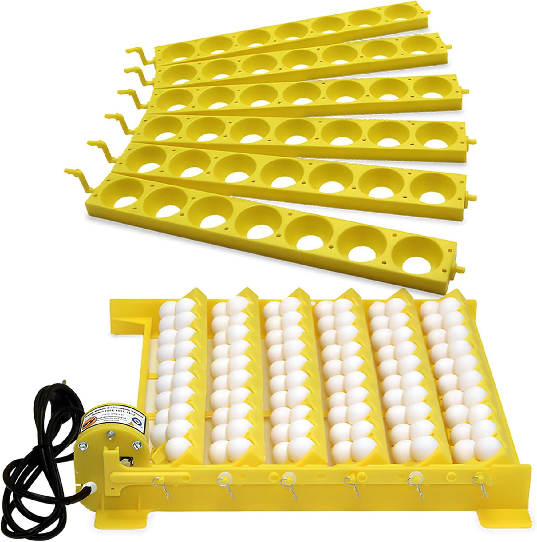 GQF 1610 Hova-Bator Automatic Egg Turner with Quail and Universal "Chicken Egg" Racks
