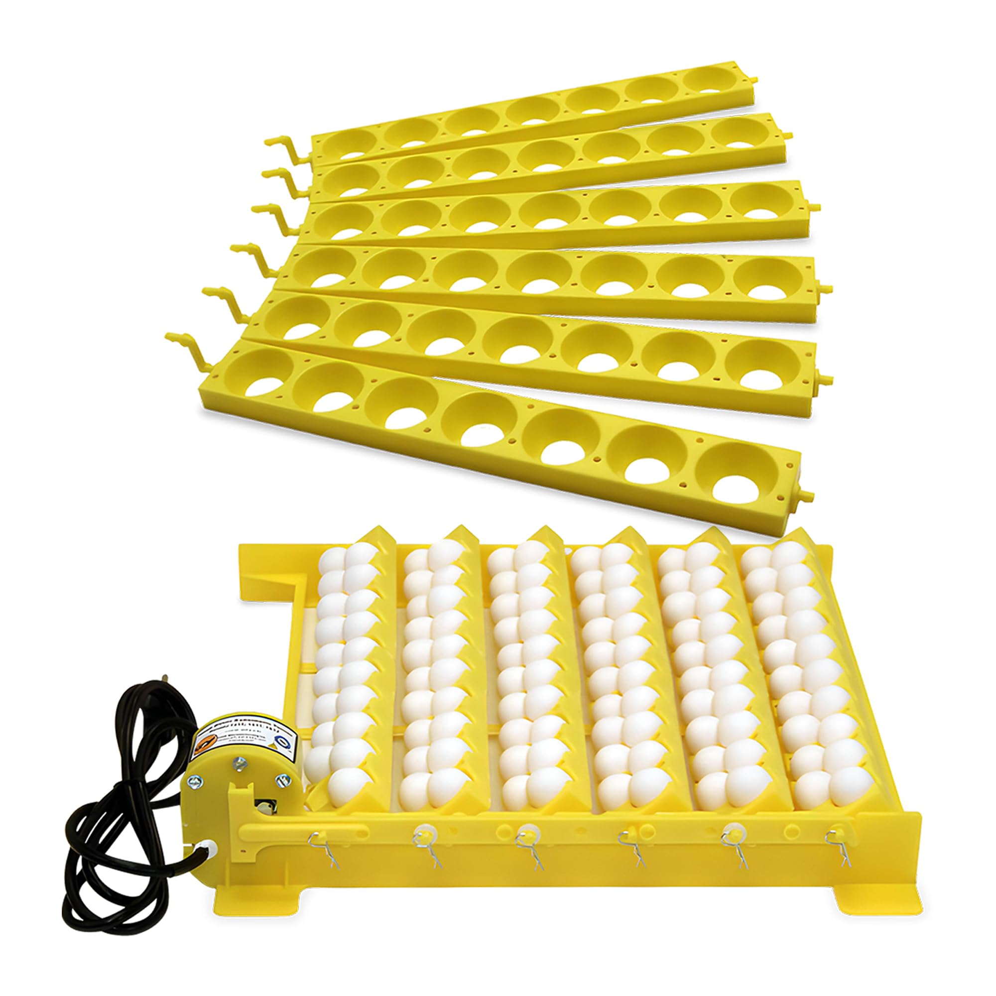 GQF 1610 Hova-Bator Automatic Egg Turner with Quail and Universal "Chicken Egg" Racks