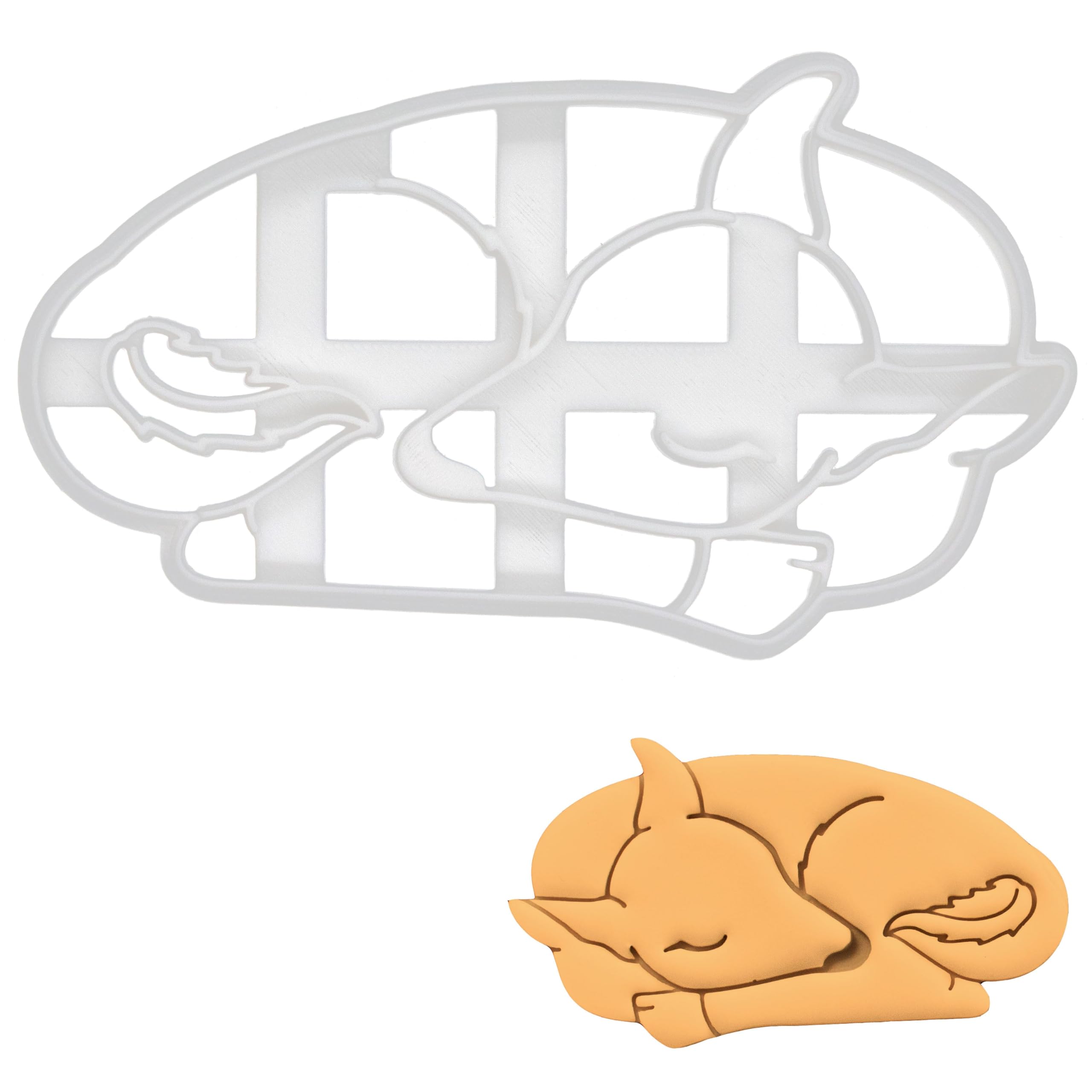 BAKERLOGY Fawn Sleeping Cookie Cutter - Detailed Biscuit Cutter Design for Baking and Crafts, Ideal on Fondant, Dough, Clay