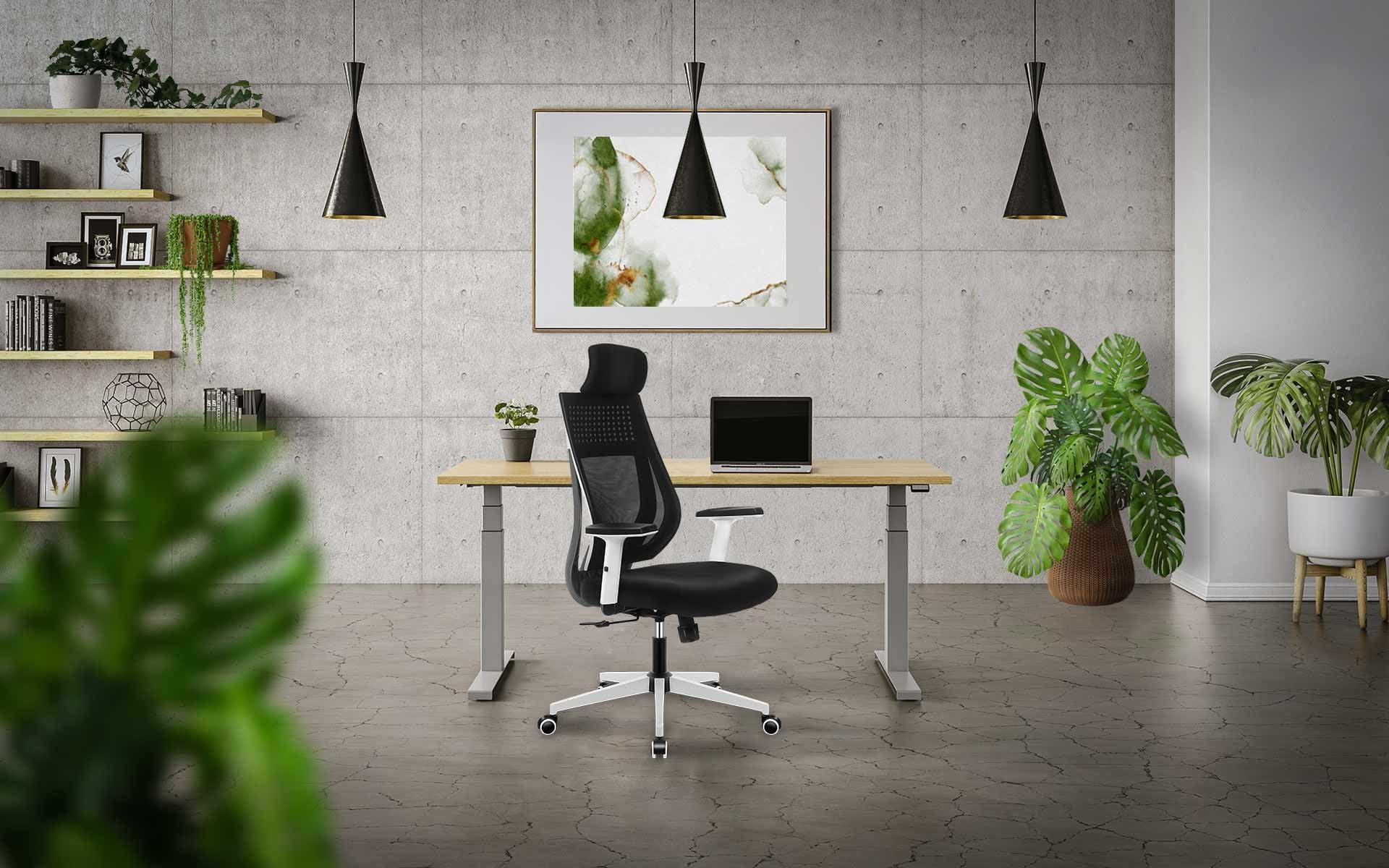 MARK ADLER Manager ergonomiczne krzesło biurowe 3.9, regulowane podparcie okolic lędźwiowych, podłokietniki i zagłówek, tkanina siateczkowa HD, oddychająca i wytrzymała, huśtawka 130 kg, kolor czarny