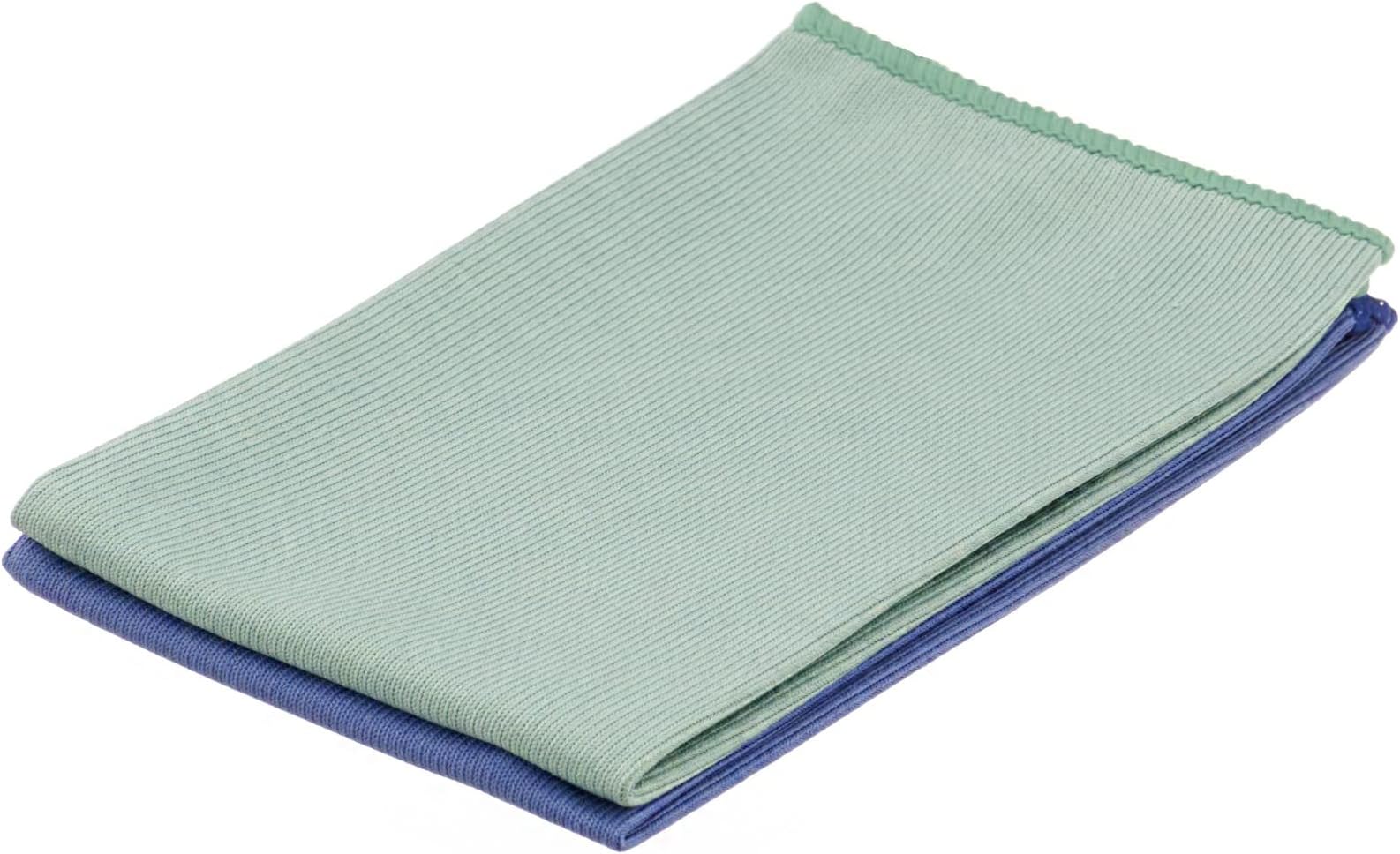 Microfiber Glass Cleaning Cloth, Mirror & Window Miracle Cloth Lint & Streak Free, Washable, Large Eco-Friendly for Electronics, Cars, Tv Screens, Glasses... Cleans with Plain Water (14x16 2)