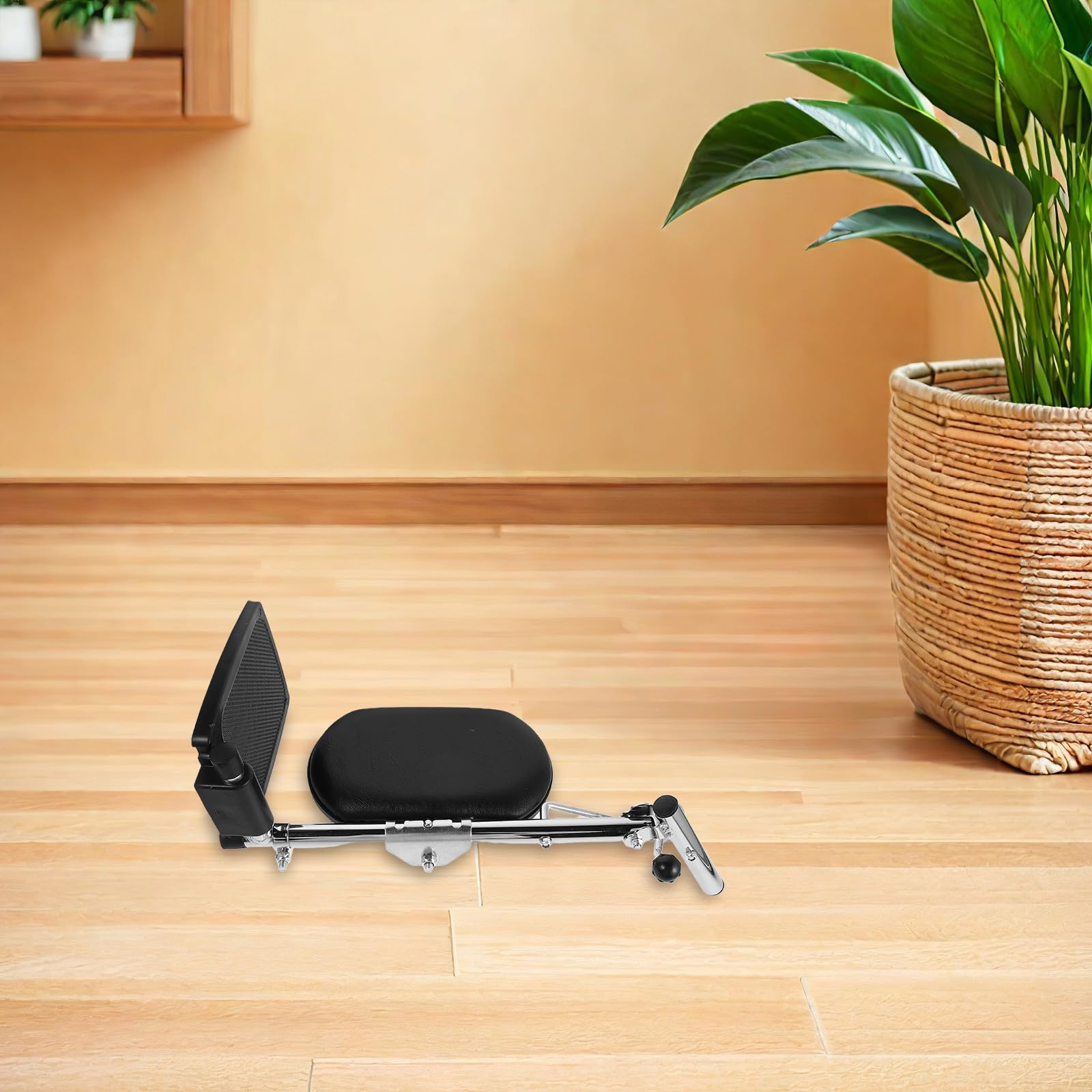 Homoyoyo Reposapiés y Ajustable Silla para Metálico Ruedas Soporte Suave Ángulos Regulables Adecuado para Pantorrillas para Uso en Entornos Médicos y Hogar