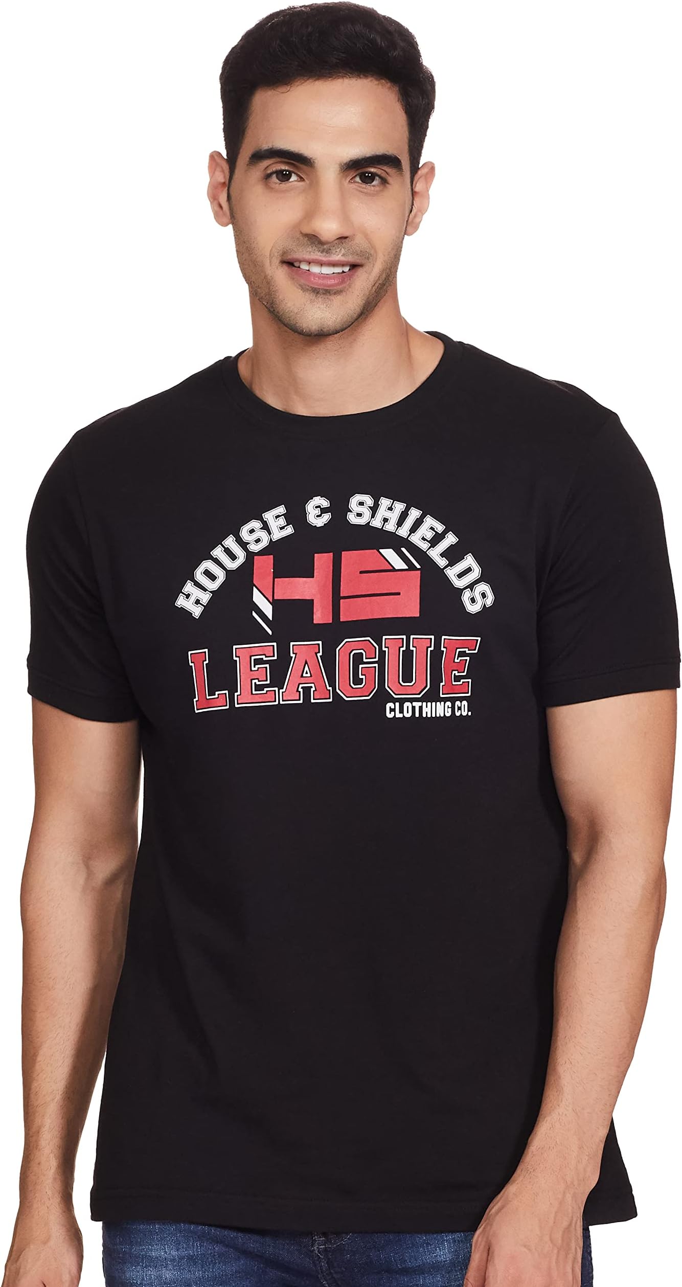 Amazon Brand - House & ShieldsMen's Regular T-Shirt (H&S-T-CD2-D1)