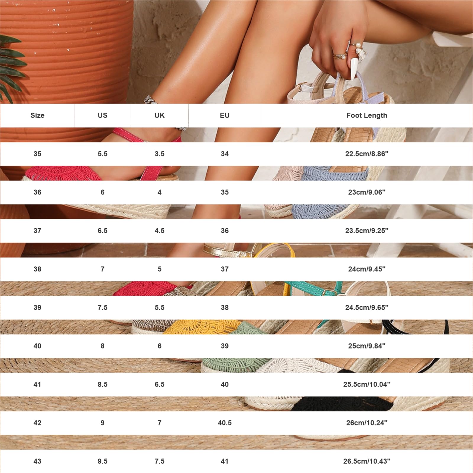 Sandalias De Alpargatas Bordadas Para Mujer, Con Y Tiras Al Tobillo, Punta Cerrada, Zapatos Verano Blancas Mujer (Rose Gold, 43) Cuñas Beige Esparto Negras Cuña Trekking Yute Sport