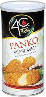4C Premium Seasoned Panko Bread Crumbs, 8oz Jar - Crispy Texture for Chicken, Fish & Meats