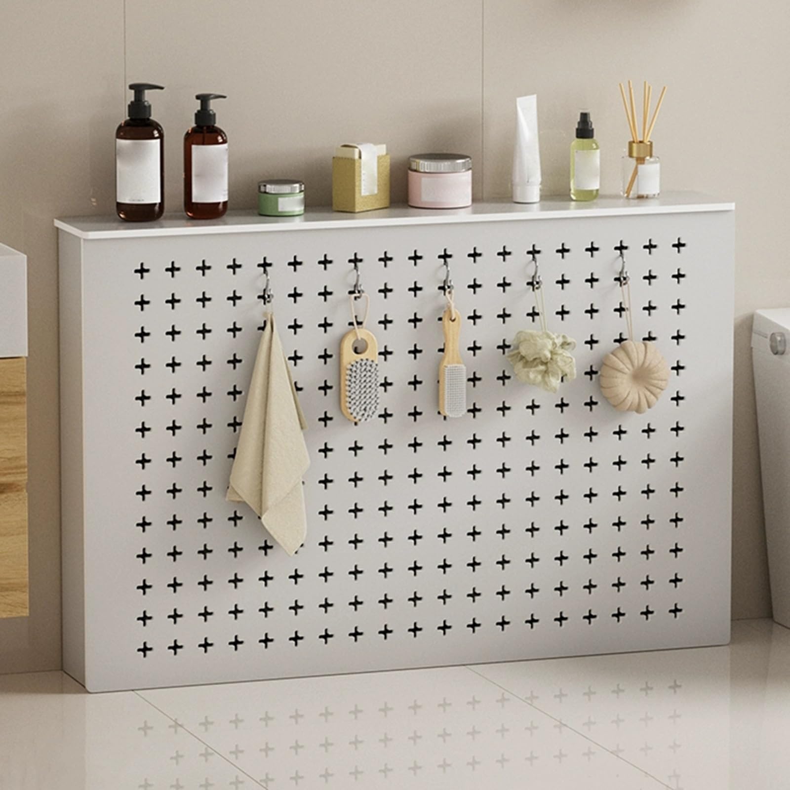 Cache-radiateur moderne pour cacher un radiateur humide et ranger