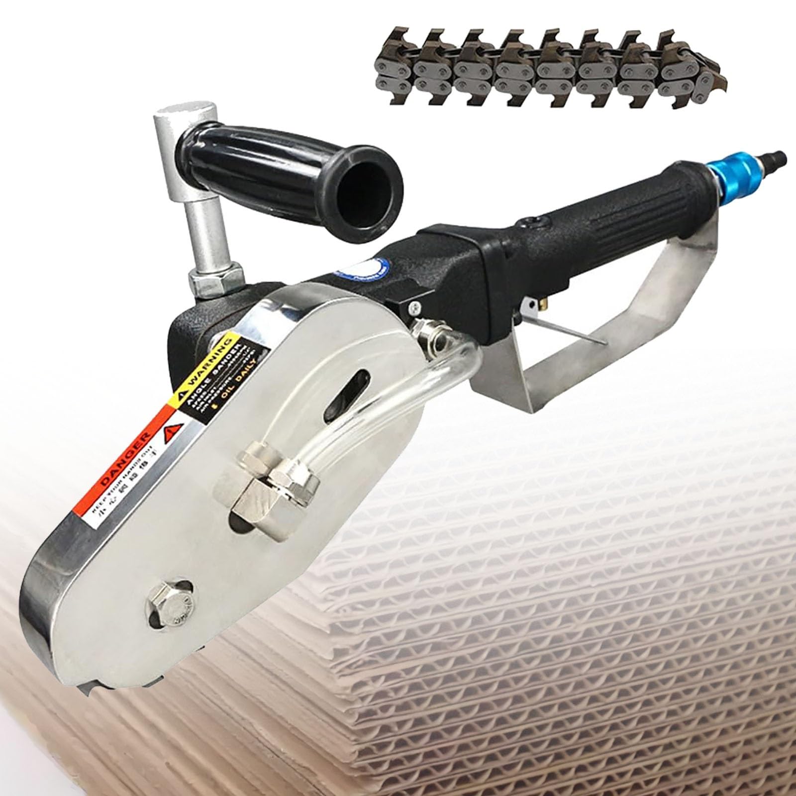Máquina peladora neumática de cajas de cartón, herramienta de corte de cartón de 2500 RPM para cortar eficientemente cartón y materiales corrugados